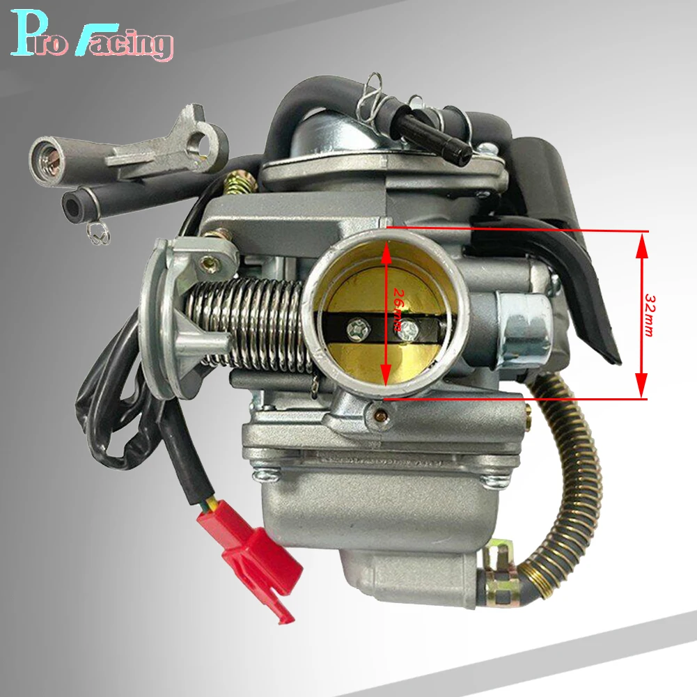 Motorcycle Carburetor For 24mm 26mm PD24J PD26J Sunl Cvk GY6 125cc 150cc 152QMI 157QMJ Scooter moped Buggy ATV kart engine