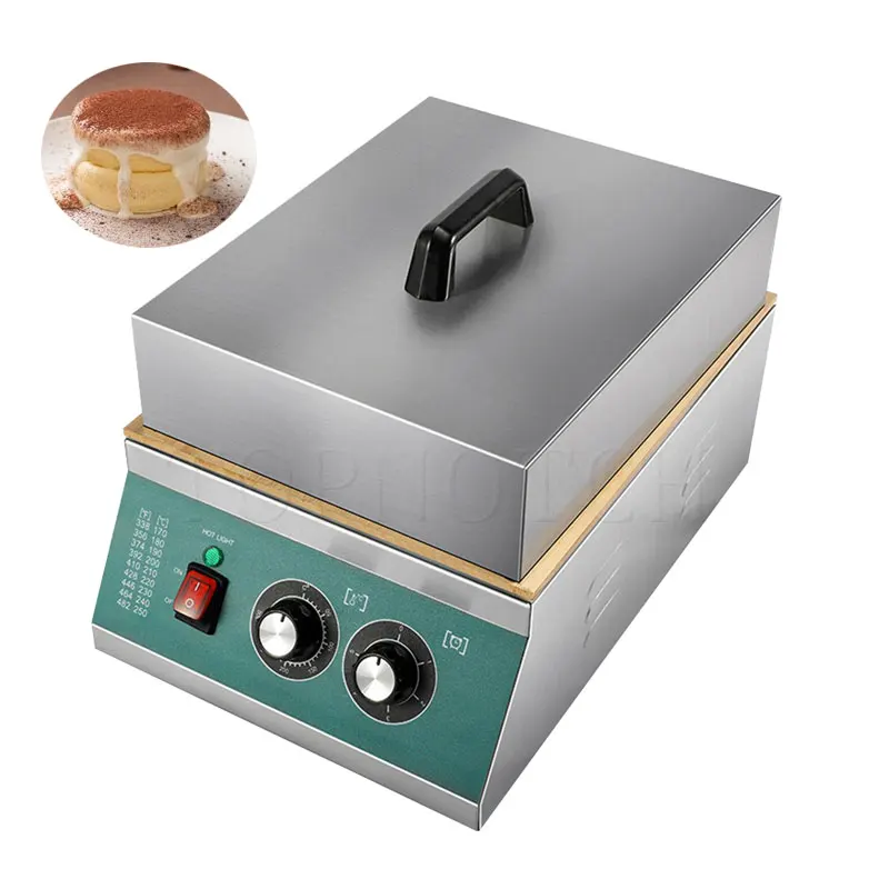 Electric Souffle Machine Commercial Dorayaki Cookie Maker Pure Copper Digital Snack Single-Head