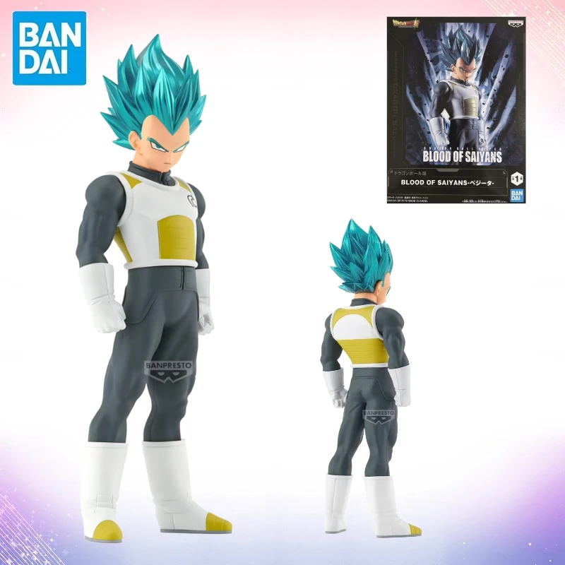

In Stock Original BANDAI BANPRESTO Dragon Ball Super Anime Action Figure Vegeta BLOOD OF SAIYANS Ver. Figurine Toy Model Gift WB