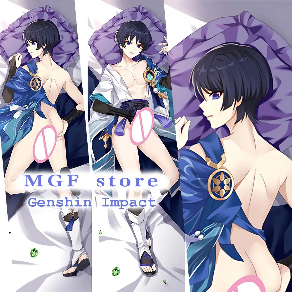 

Game Genshin Impact Scaramouche Cosplay Double-Sided Pillow Case Wanderer Dakimakura Hing Body Otaku Sleep Cushion Cover Gift