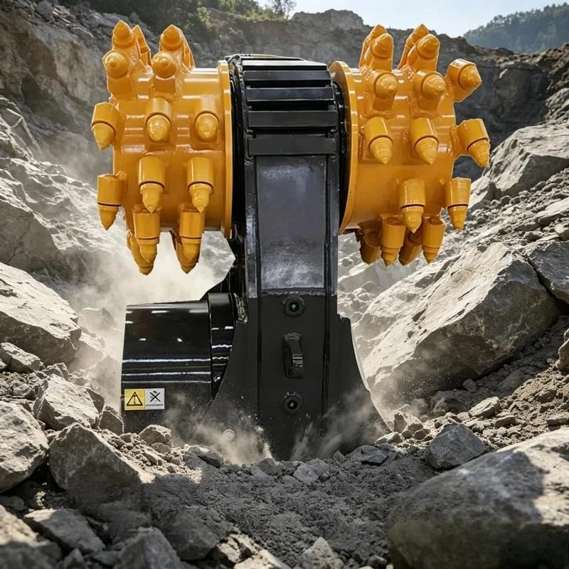 Drum Cutter Hydraulic Milling Attachment Rotary Drum Cutter Hydraulic Drum Cutter Non-Blind Zone Milling for Urban Trenching