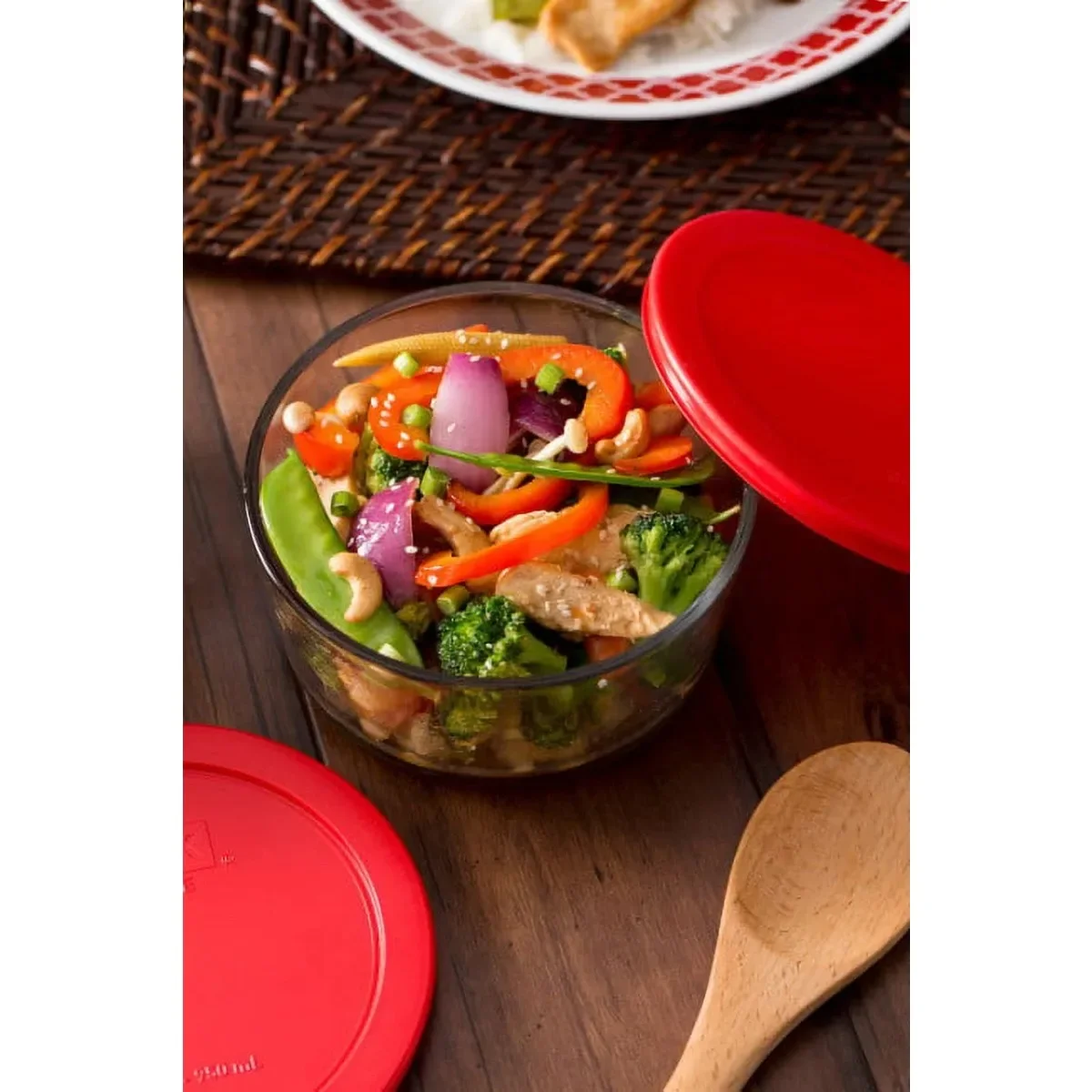 Pyrex Glass Bowl Set, 2 Pack 4-Cup with Lids, Microwave & Oven Safe, BPA-Free, Food Storage Containers for Kitchen