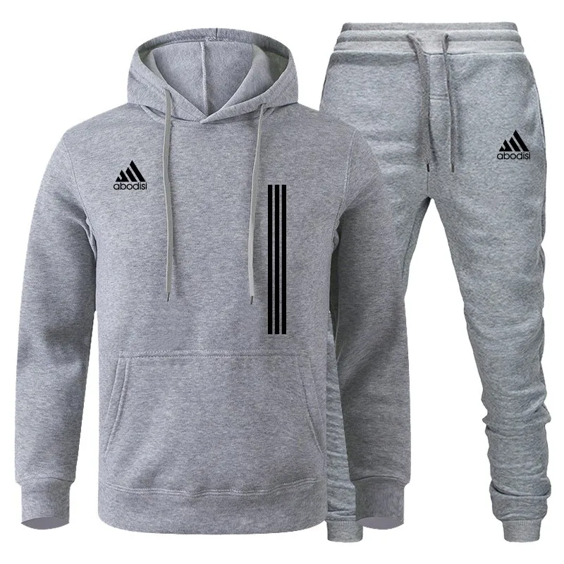 Felpa con cappuccio stampata sportiva da uomo Set di abbigliamento sportivo di design Casual con cerniera in lana di lusso 2023 nuovo marchio