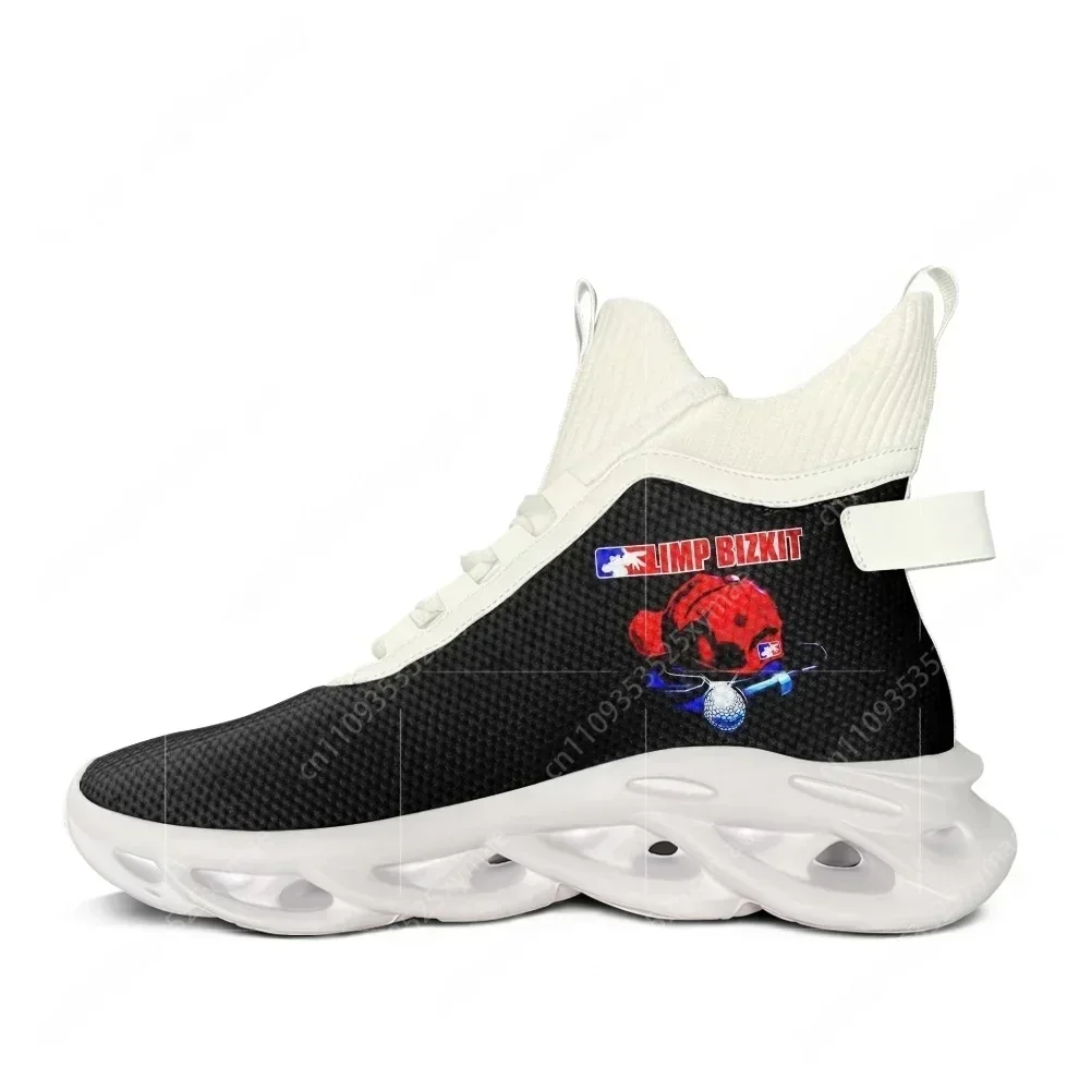 

Кроссовки Limp Bizkit American Metal Rock Band High Top Flats: мужские и женские спортивные кроссовки на шнуровке из сетчатого материала, обувь на заказ