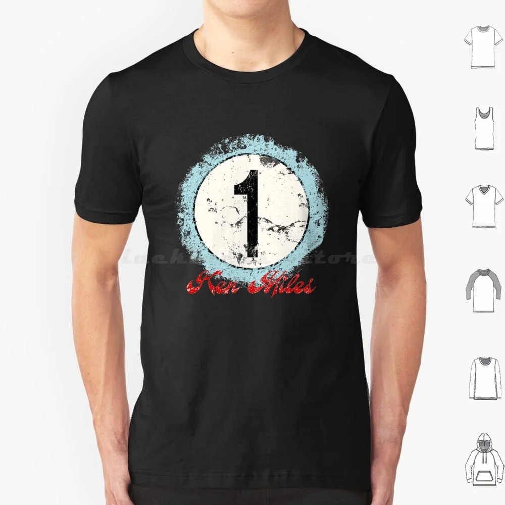 Ken Miles camiseta con número resistente talla grande 100% algodón Ken Miles película Racer leyenda Damon Gt40 V Matt Shelby Christian Car
