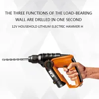 Upgrade Electric Electric WX382 Cordless Hammer Drill Percussion Drill 12V Household Multifunctional Pistol Electric Drill Elect