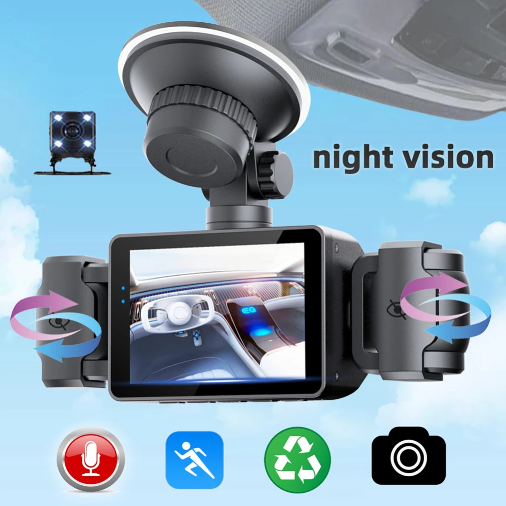 

4 Lens 4 Recording Car Recorder HD Night Vision 1080P G75 Camera Private Mold