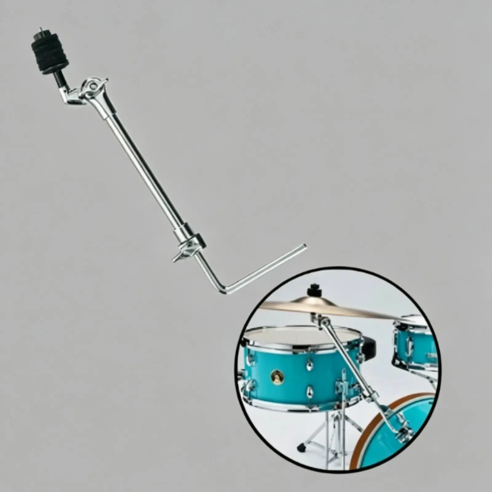 

L-Arm Cymbal Holder Multifunction Suspended Cymbal Arm Percussion Gear Adjustable Easy to Install for Stage Performance