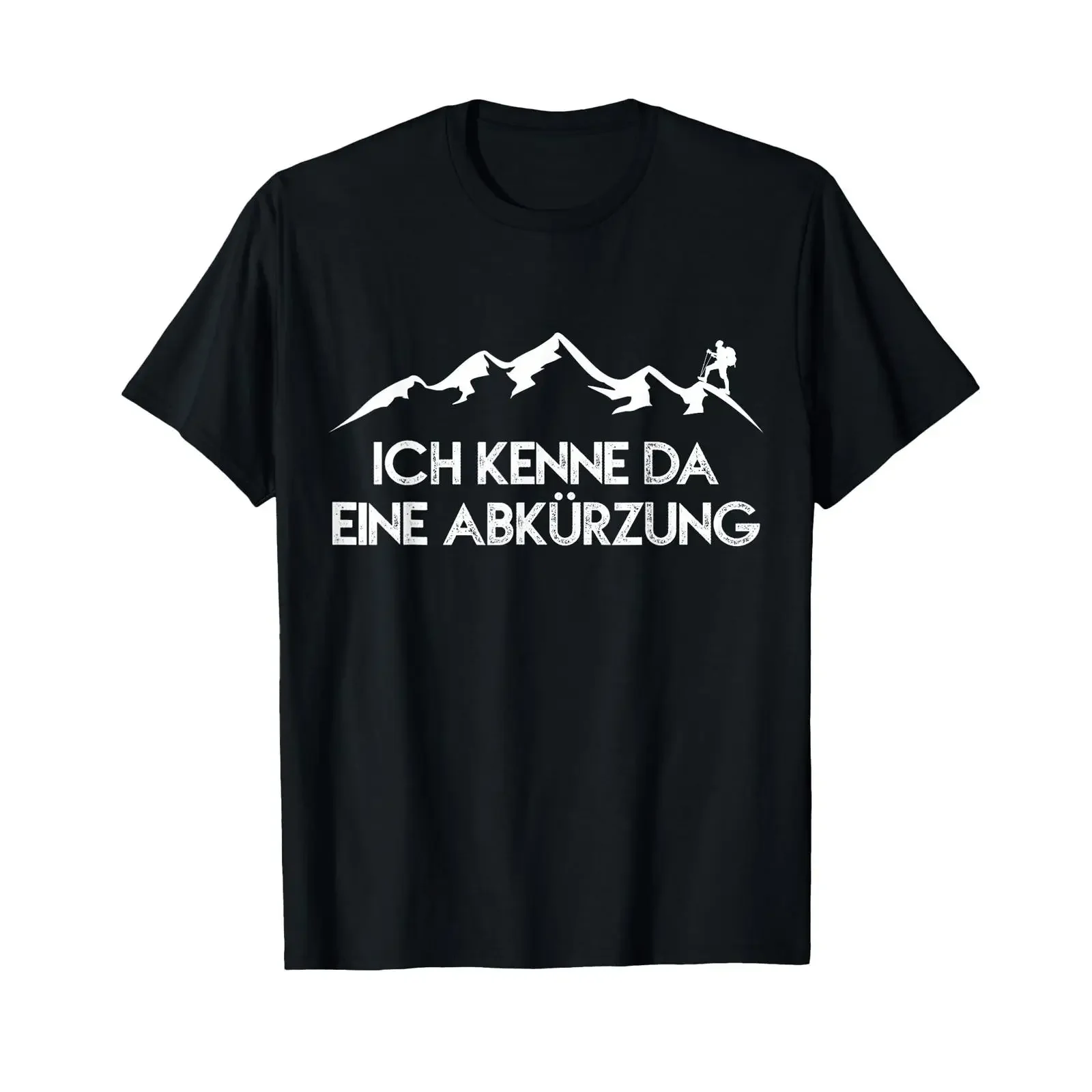 T shirt with German text Ich kenne da eine Abkurung vintage Washed Stretched Stylish designer clothes graphic homme Comfortable