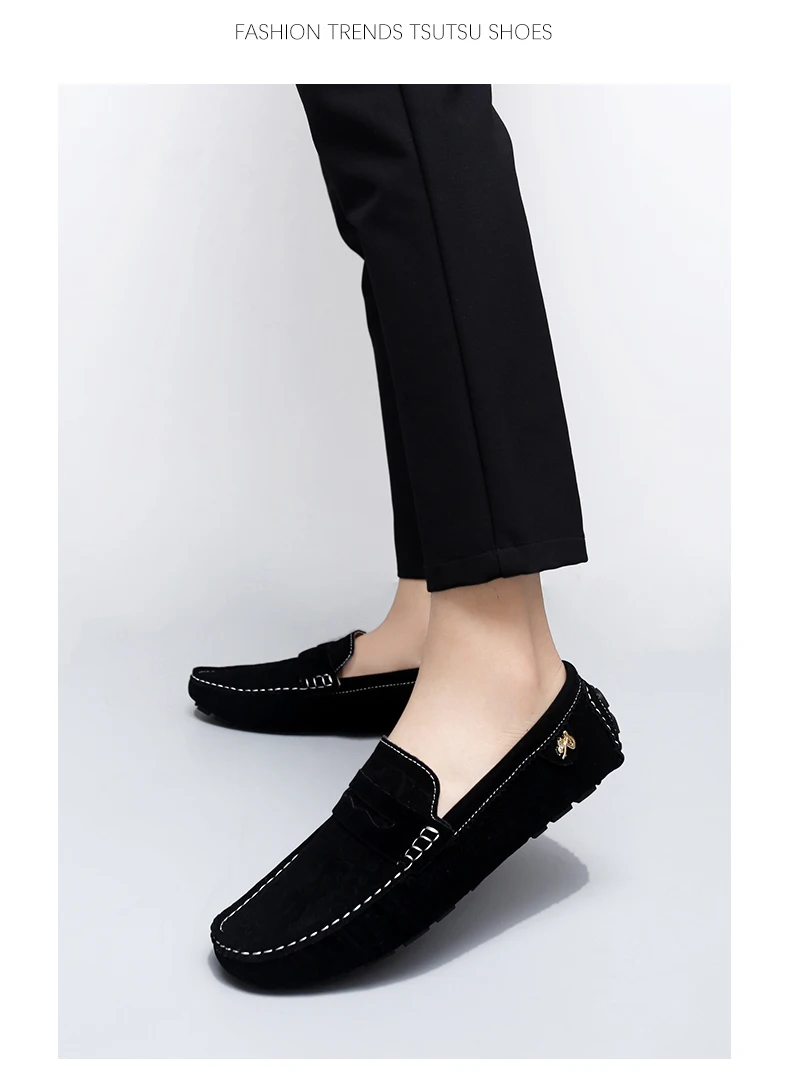 2025 Neues Modell Handgefertigte Loafer für Herren, Leichter Luxus Krokodilmuster Trendige Vielseitige Slip-On Freizeitschuhe, Unisex Fahr- und Modeschuhe – Detail 13
