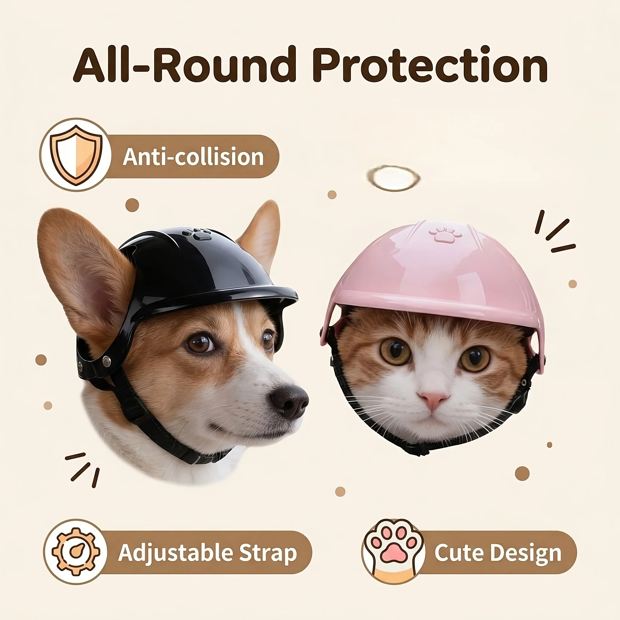Pet Head Ears Helmet Hat, Moto - Motorcycle Gear For Dogs review and price