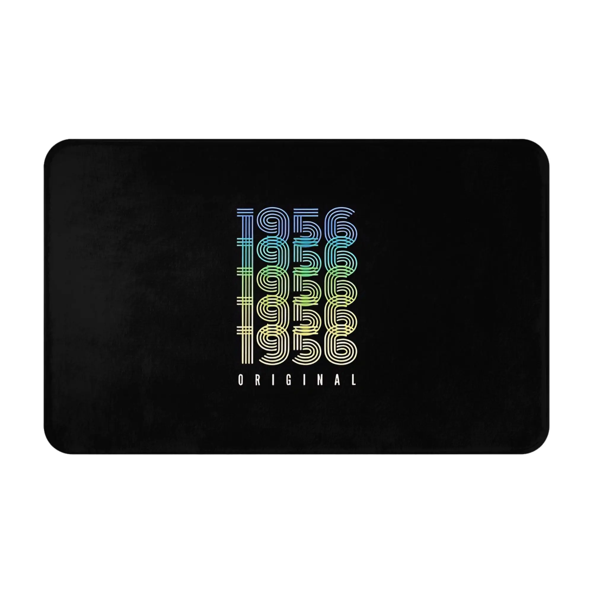Born in 1956 Decorations Bathroom Mat 70th Birthday Doormat Living Room Carpet Outdoor Rug Home Decor