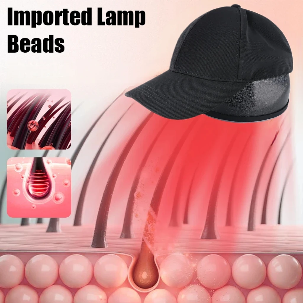 

Laser Hair Regrowth Cap - Clinical Strength LLLT 650nm Therapy Device to Increase Hair Density and Volume for Men/Women
