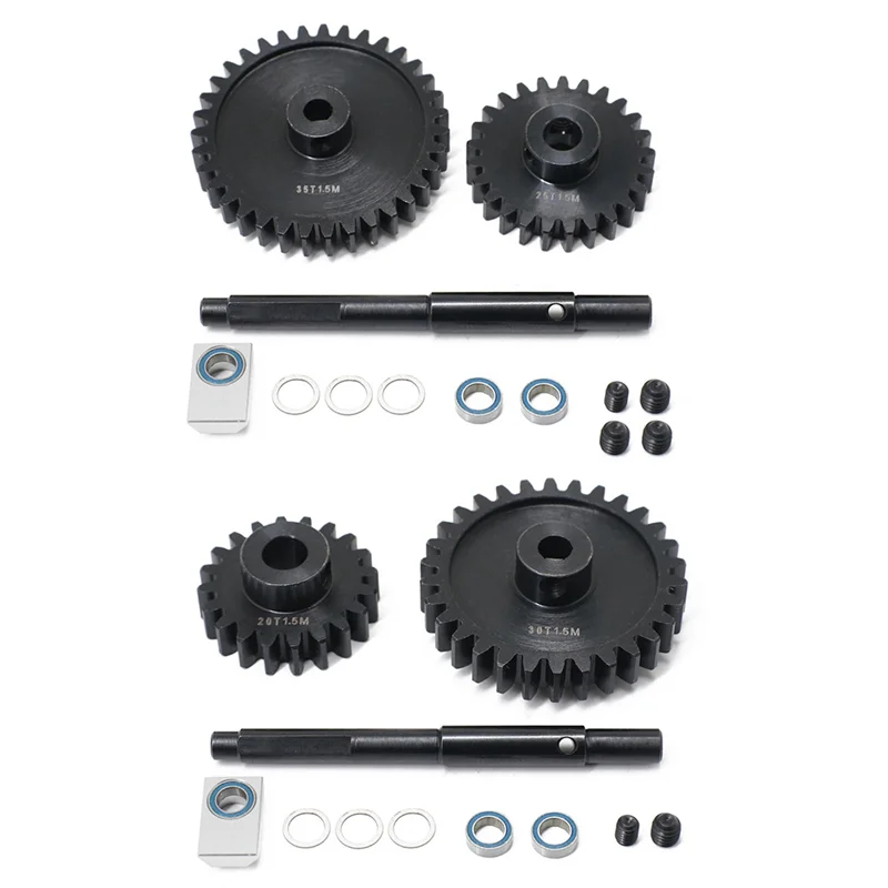 Suitable for Traxxas 1/5 X-MAXX XRT Hardening 1.5M Steel Teeth 20T+30T and 25T+35T Big Teeth+Motor Teeth Kit.