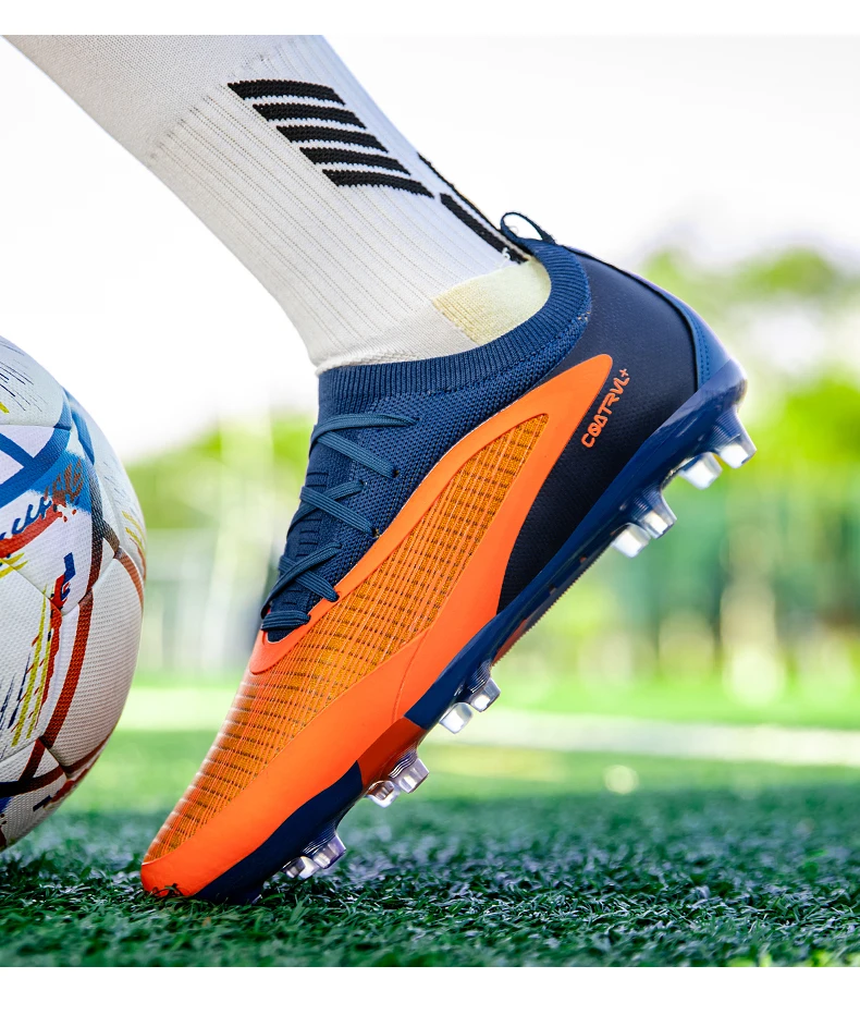 Neue Herren-Fußballschuhe Sport Erwachsene Lange Stollen Fußballschuhe Training Outdoor-Stollenschuhe Atmungsaktiv Rutschfest Jungen Match Bequeme Schuhe – Detail 8