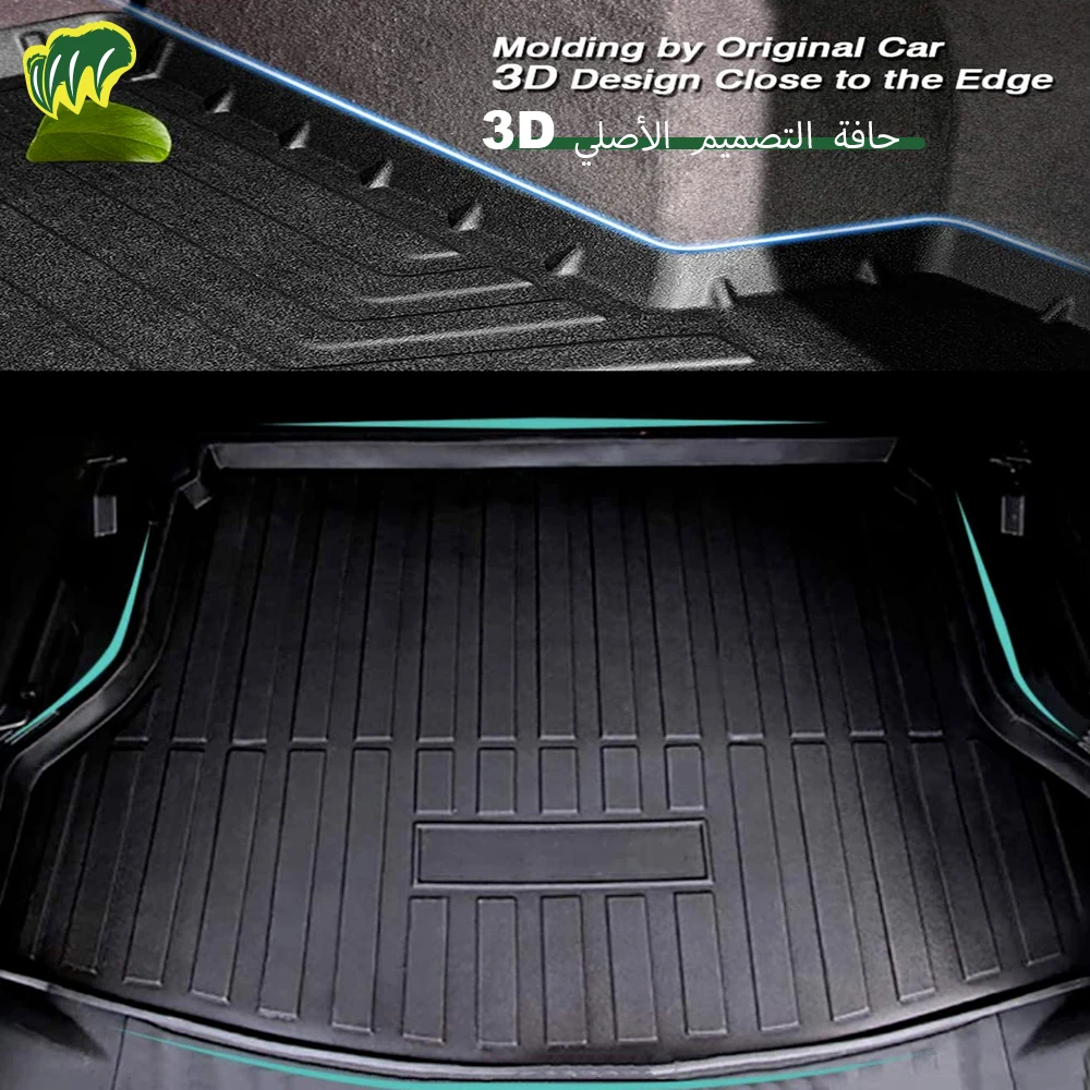 For Mazda CX-30 21 22 2020-2022 Custom Fit Car Trunk Mat All Season Black Cargo Mat 3D Shaped Laser Measured Trunk Liners