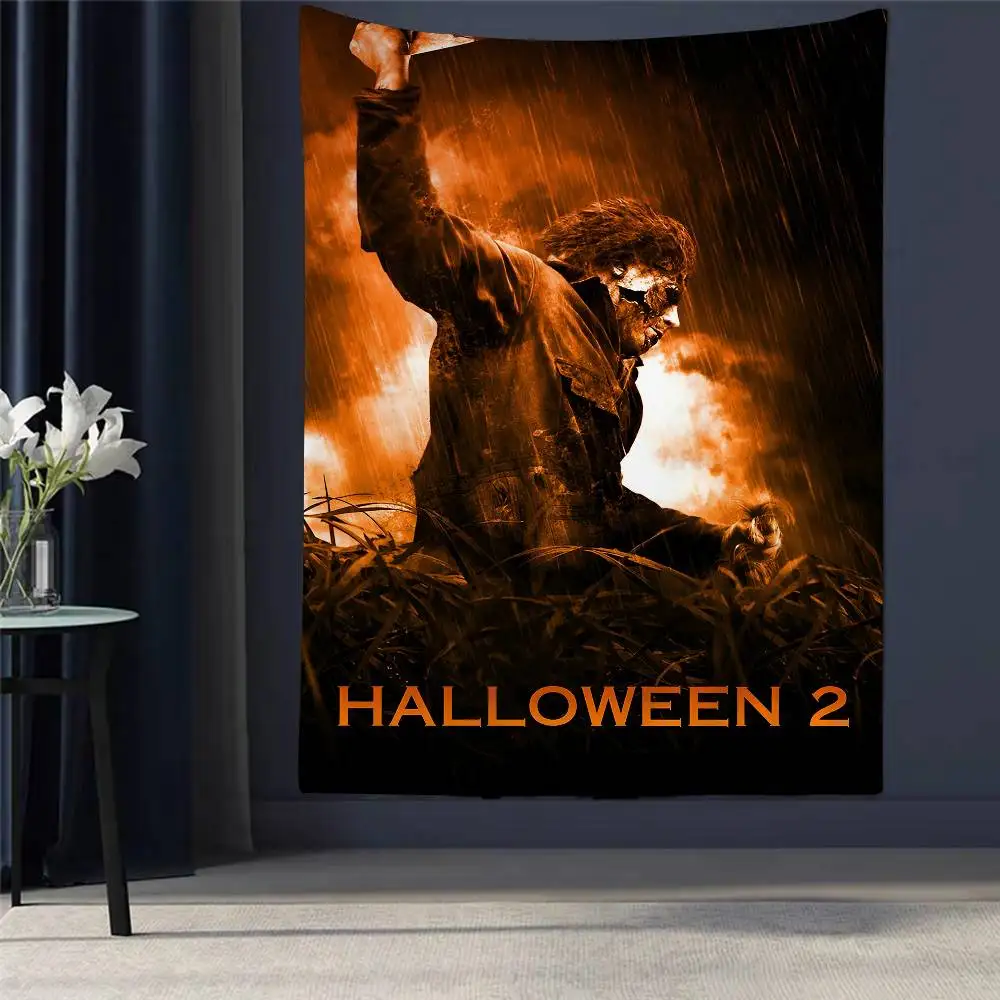 

Halloween Kills Anime Tapestry Cheap Hippie Wall Hanging Bohemian Wall Tapestries Mandala Home Decor