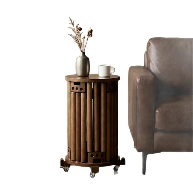 6 in 1 Stackable Solid Wood Round Stool, Combined Spare Dining Bench for Household