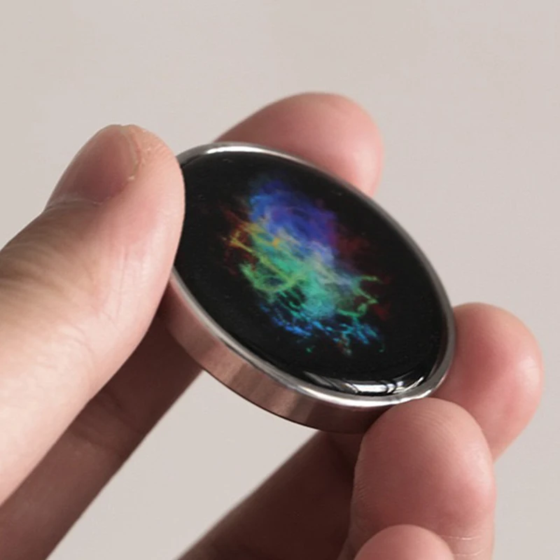 سطح المكتب الإبداعي متوهجة يدويا الغزل العلوي غالاكسي ستار الفولاذ المقاوم للصدأ تململ سبينر تخفيف التوتر المعادن الدوران هدية