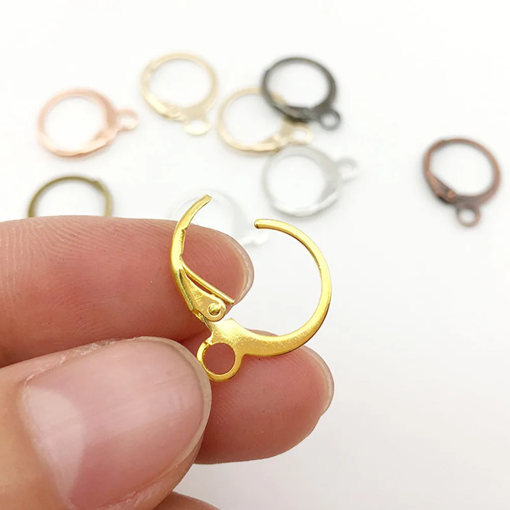 

Серьги Изготовление ювелирных изделий Круглая медная пряжка Женские серьги Фурнитура для аксессуаров Позолота Крючки из сплава Украшения