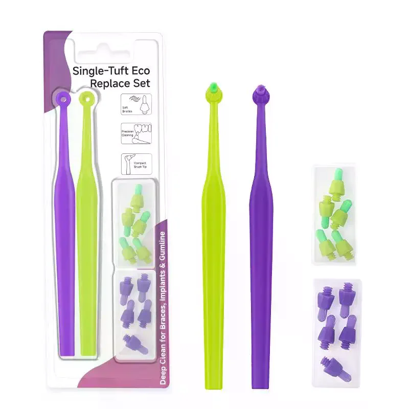 Interdental Brush Single-Beam Soft Teeth With Replacement Head Cleaning Toothbrush Oral Care Tool Small Head Soft Hair Implant