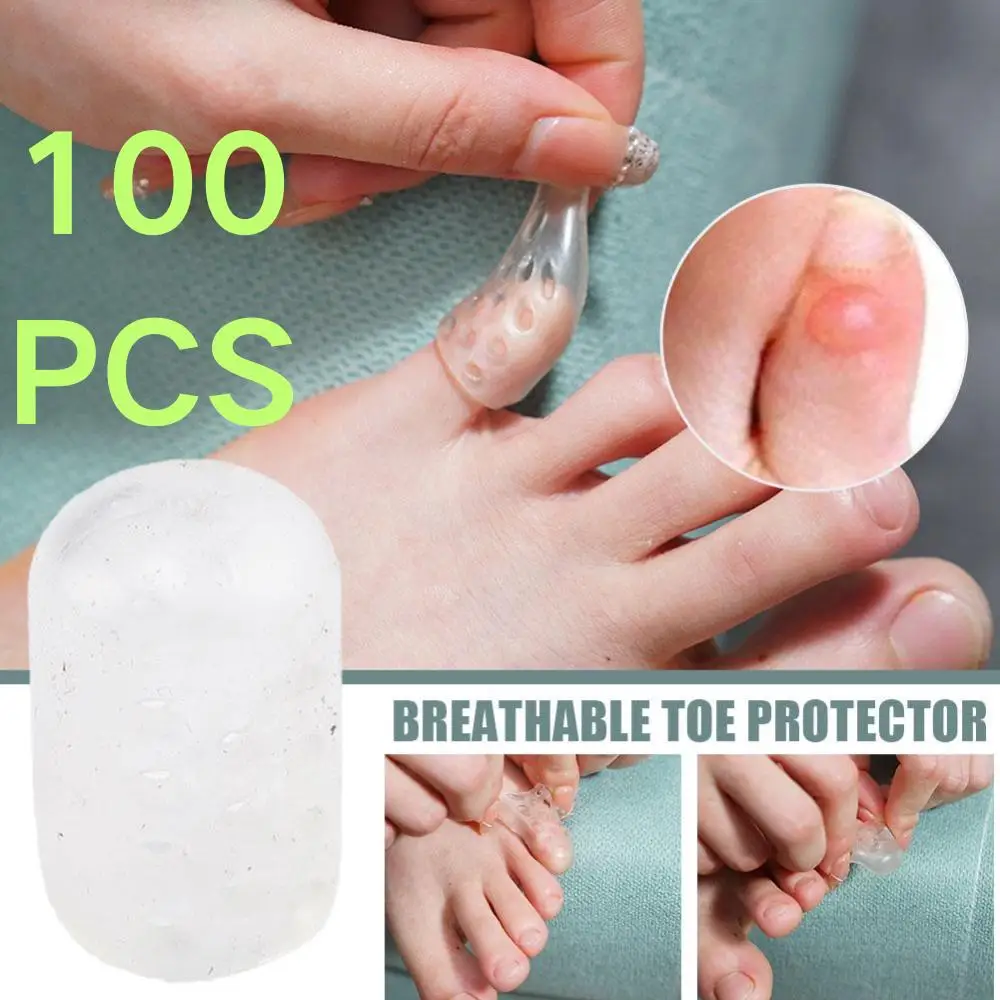 

Anti-abrasion Toe Protector Resin Toe Protective Cover Separate Anti-friction Transparent Foot Care Accessory