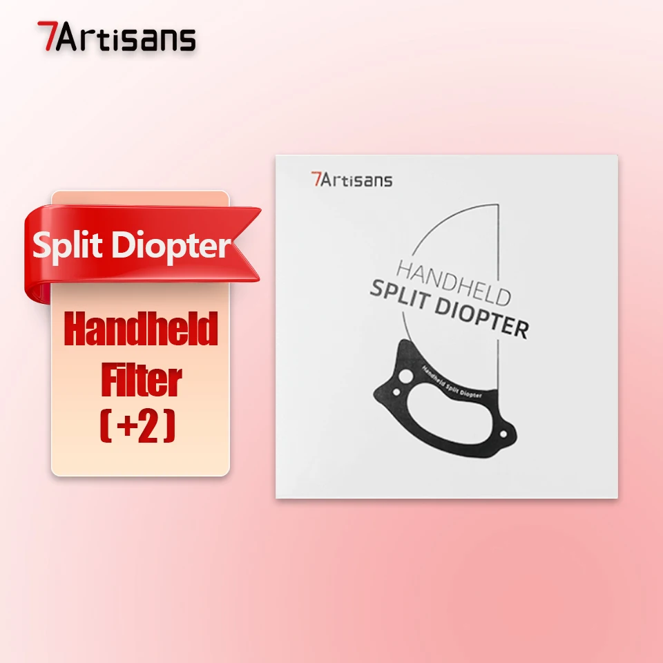 7artisans Handheld Split Dioptrie Speciale Effecten Filters 79mm Fotografie Voorgrond Blur Film Televisie Props Glazen Prisma