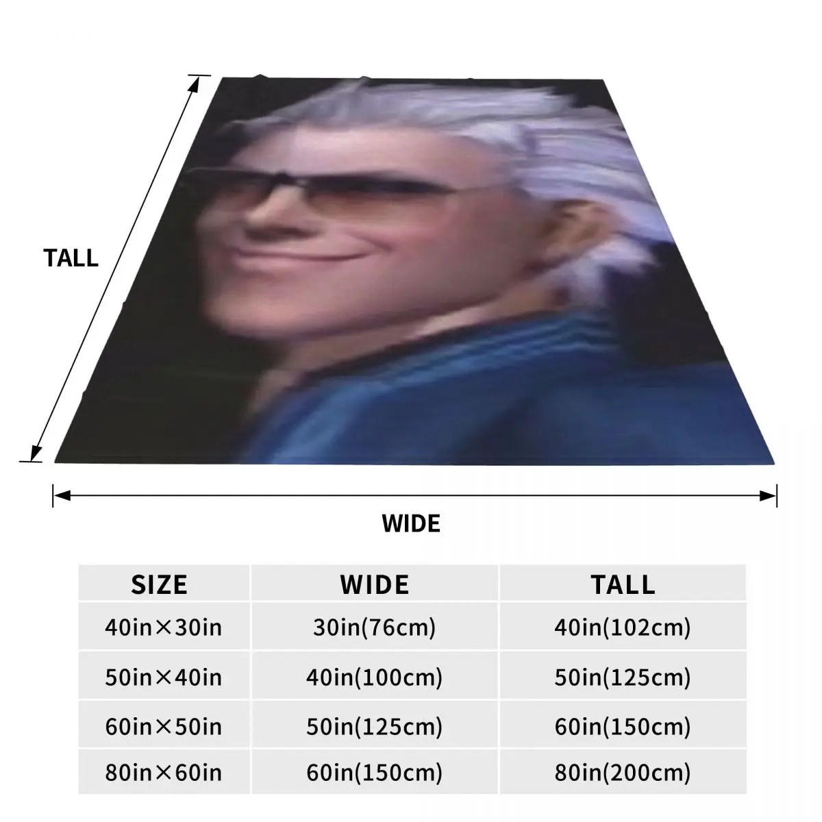 Vergil From The Devil May Cry Series Blanket Flannel Breathable Sofa Throw Blankets For Home Bedroom Office Throws Bedspread