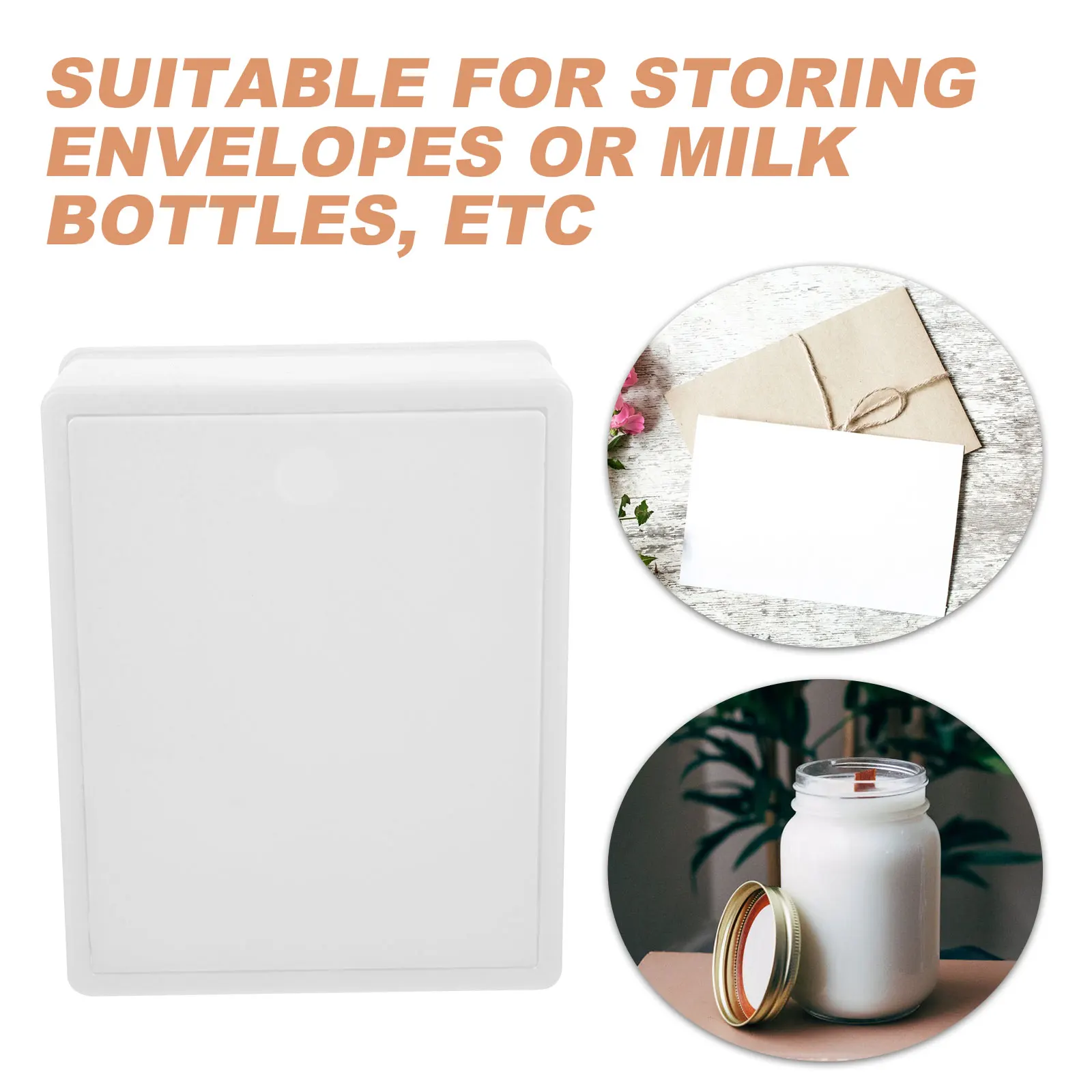 

Plastic Milk Box Locking Mailboxes Wall Mount Lockable Case Security with Outdoor