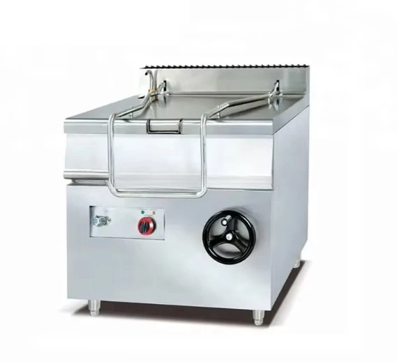 80L Commercial Gas Freestanding Tilting Braising Pan New Food Processing Machinery