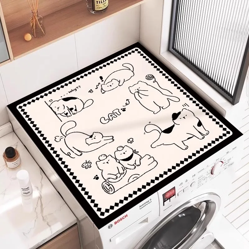 洗濯機用防塵パッド、冷蔵庫用防塵・滑り止めパッド、珪藻土吸収パッド