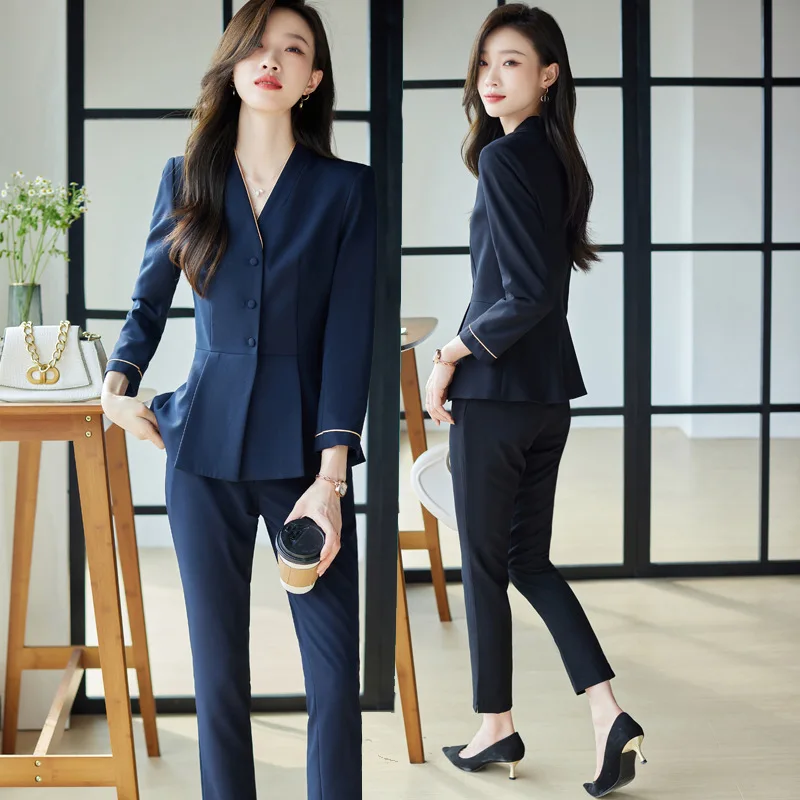 

Business Suit Women's Beauty Salon Front Stage Work Wear Clothes High Sense Temperament Commute Fashion Small Suit Jacket