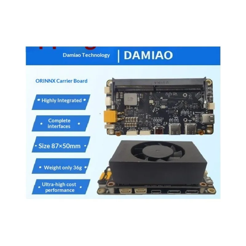 Damiao V2 Development Kit, NVIDIA Xavier ORIN NX Nano Carrier Board Super Platform for AI and Robotics Prototyping