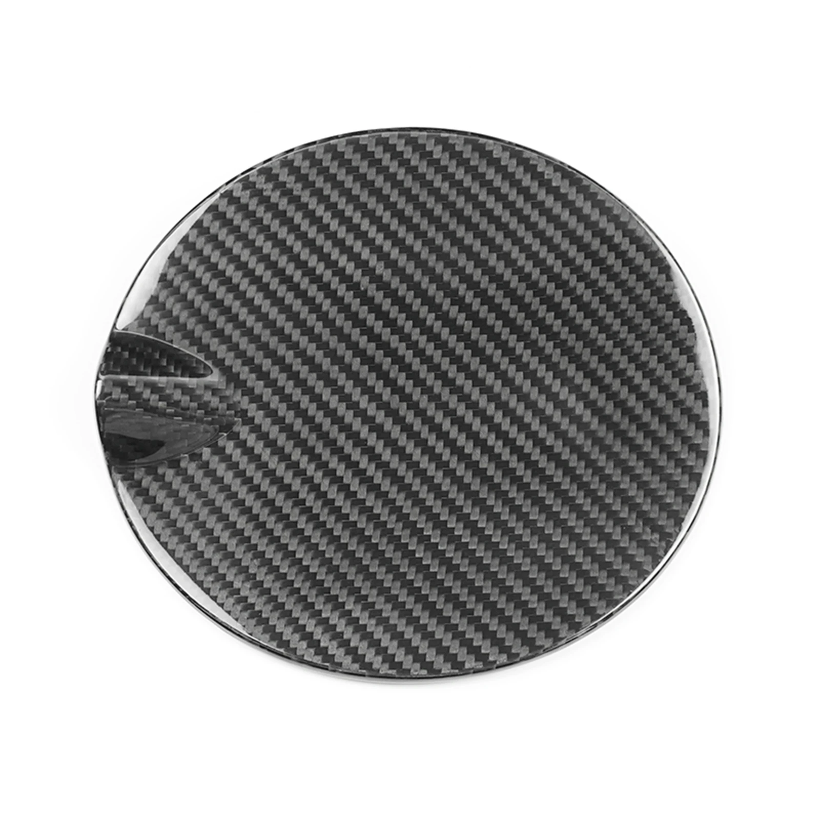 Carbon Fiber Exterior Car Fuel Tank Cap Decorative Trim Cover Sticker For Fiat 500 Abarth 595 2012-2019