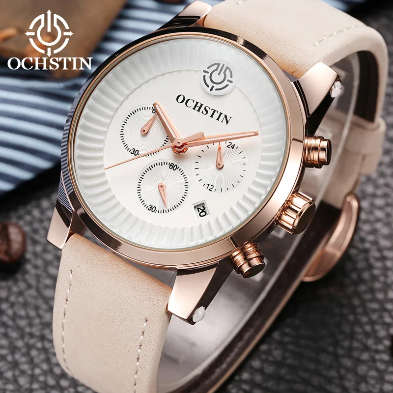 

New OCHSTIN 2024 sports versatile multi-function automatic quartz movement waterproof wristwatch men's quartz watch