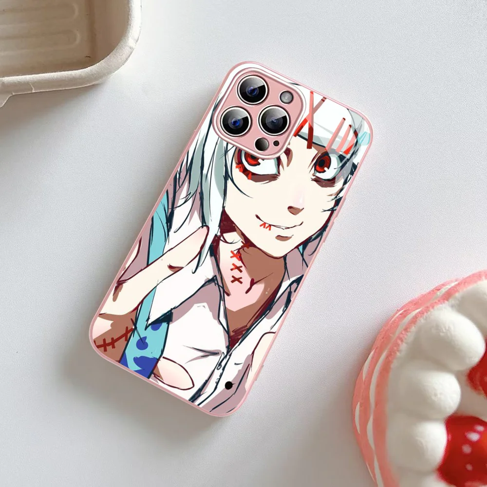 Anime JUUZOU SUZUYA Tokyo Ghouls Phone Case Tempered Glass For iphone 14 13 12 11 Pro Mini XS MAX 14Plus X XS XR Fundas