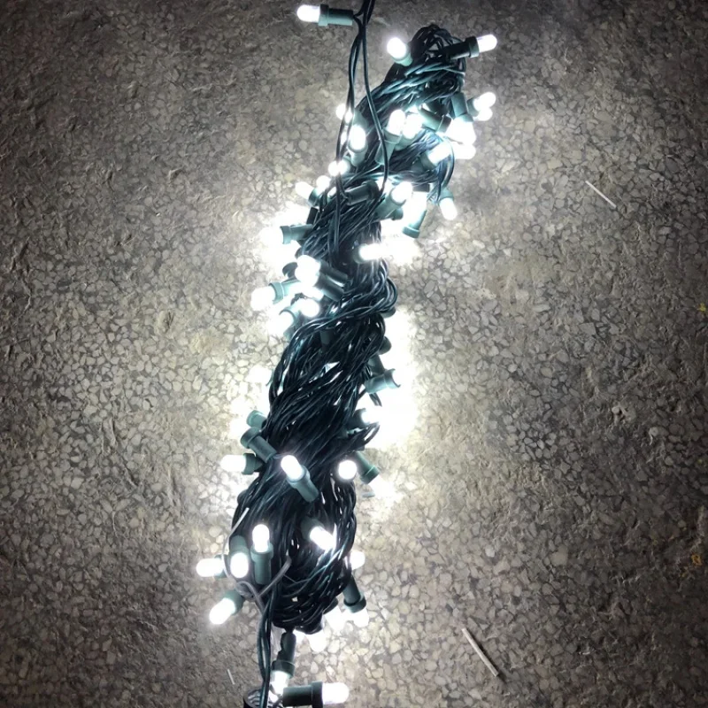 Custom. outdoor LED string light for IP65 rated with multiple emitting colors for holiday lighting