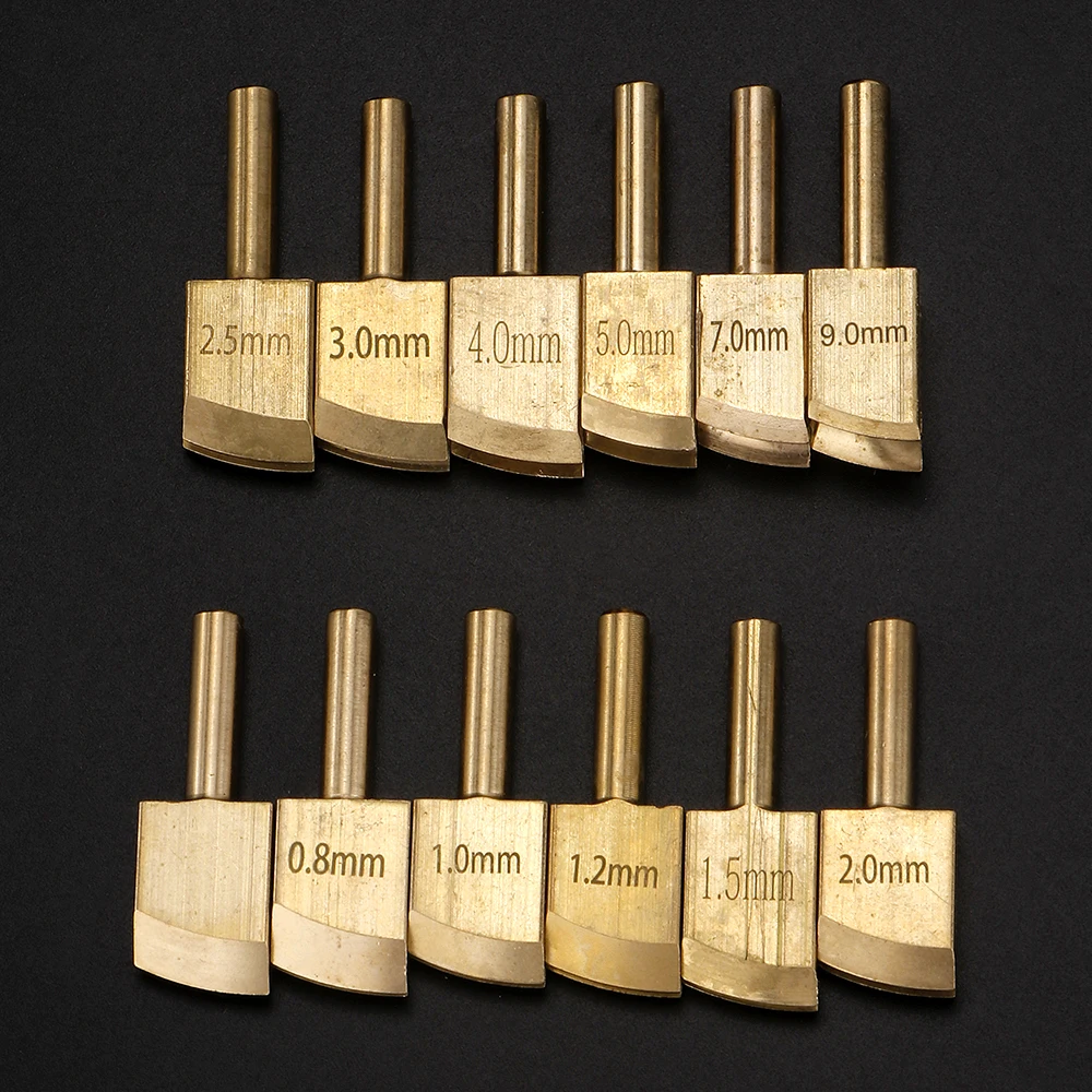 1Pcs Leather Edge Soldering Tips, DIY Replaceable Soldering Iron Tip Suitable for Electric Leather Heat Edge Creaser Machine