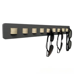 Wooden glasses storage rack mounted on the wall sunglasses rack glasses storage rack display 8 Main Sales Glasses Hates - №1