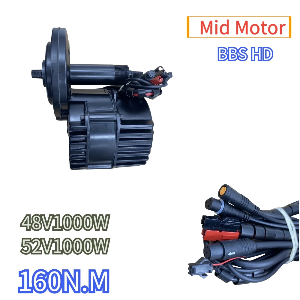 Bafang MID Motor BBSHD G320 48V1000W 52V High Power Motor 160N.M Bike Modified Electric Bike Motor Bare Metal