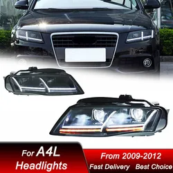 Car styling Headlights For Audi A4 B8 A4L 2009-2012 TT style full LED Headlamp Assembly Upgrade Projector Lens Accessories Kit