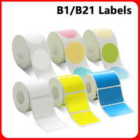 Nimbot b1 Transparent Self-adhesive Label Paper For Mini Portable Thermal Printer Round Sticker For B21 Niimbot Paper Labels