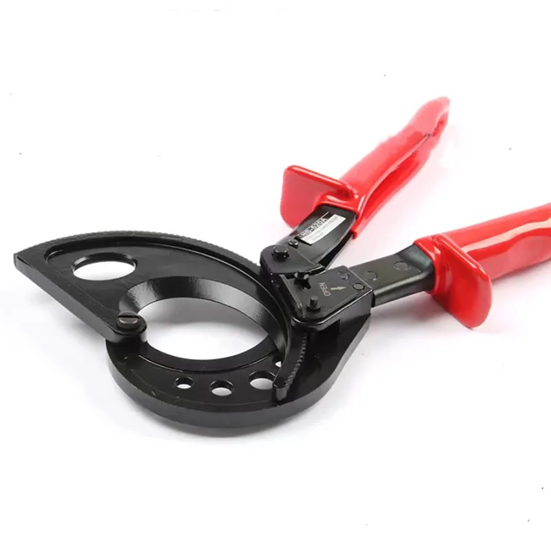 HS-520A Ratchet cable cutter ,Cutting range:400mm2 max , Not for cutting steel or steel wire