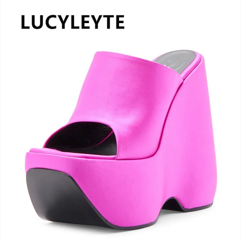 2022 Summer Ladies Premium Wedge Slippers Platform Women Shoes Dress Office Ladies Wedding Banquet Slippers fashion shoes