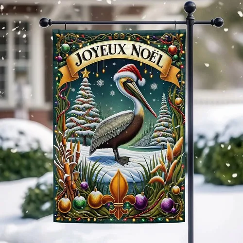 Louisiana Christmas Cajun Joyeux Noel Flag Graden Flag UUI GGX