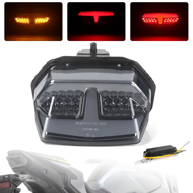 

Motorcycle LED Tail Lamp Rear Brake Tail Run Light Taillight For Honda CRF1100L Africa Twin 2020-2024 CB750 Hornet XL750 RH12