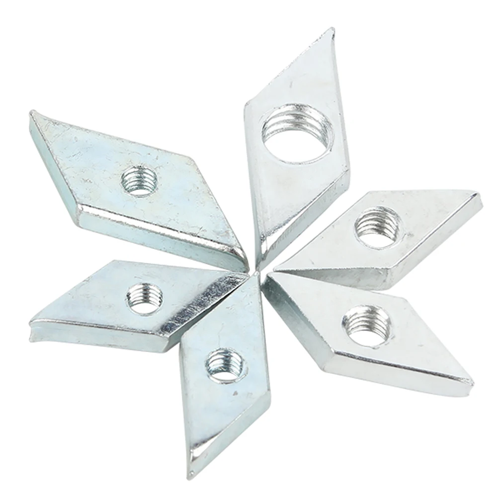 صامولة متوازية M4M5M6M8M10 الماس الكربوني الصلب المجلفن الزنك مطلي الكربون الصلب كتلة متوافقة الجوز لملف الألومنيوم #3