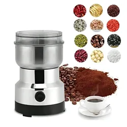 Multifunction Electric Coffee Bean Grinding Tool Stainless Steel Milling Machine Household for Seeds Spices Herbs Coffee Grinder