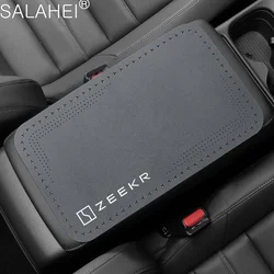 Car Accessories Suede Leather Armrest Mat Arm Rest Protection Cushion For Zeekr X 001 009 2022 2023 2024 EV 2021-2023 Krypton