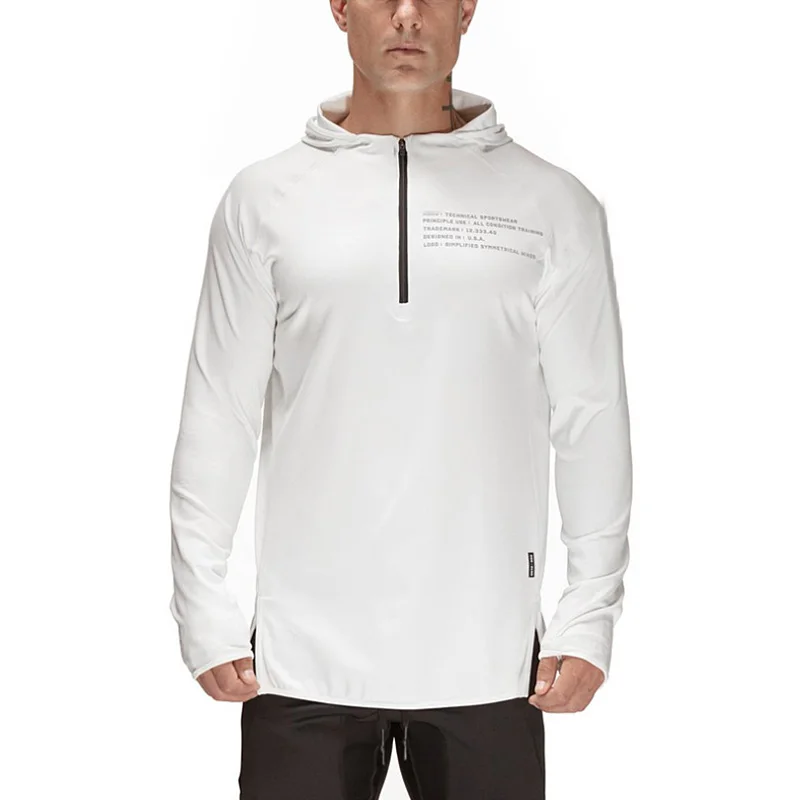 Moletom Masculino com Capuz para Academia, Fitness, Corrida, Treino, Esporte, Casual, Streetwear, Jaqueta Esportiva